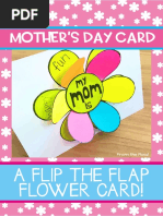 Mother's Day Card: A Flip The Flap Flower Card!