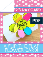 Mother's Day Card: A Flip The Flap Flower Card!