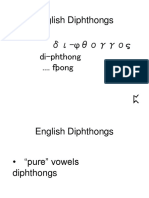 English Diphthongs δι-ϕθογγος di-phthong .... fþong