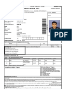 Re-Print Exam Form University of Kota, Kota: Compulsory Subject / Papers Optional Subjects / Papers
