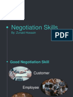 Negotiation Skills: By: Zunaid Hossain