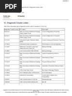 IC, Diagnostic Trouble Codes