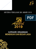 Kuesioner Kriteria Penilaian Sni Award 2019 Kategori Organisasi Menengah Dan Besar Jasa