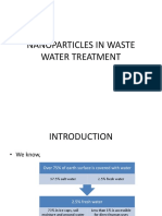 Nanoparticles in Waste Water Treatment
