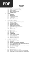 Physics: For Class-X 1. Simple Harmonic Motion and Waves