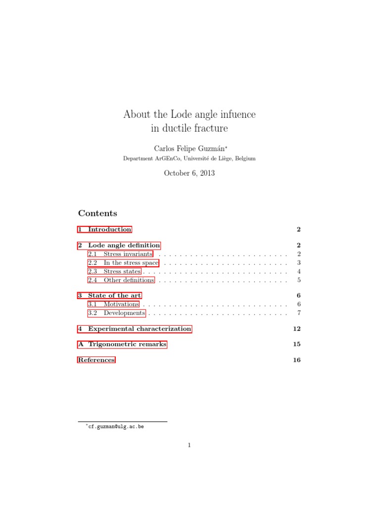 Lode Angle v2 | PDF | Fracture Mechanics | Stress (Mechanics)