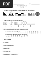 Fracții Numarator Si Numitor | PDF