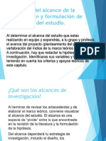 Definición alcance investigación y formulación hipótesis