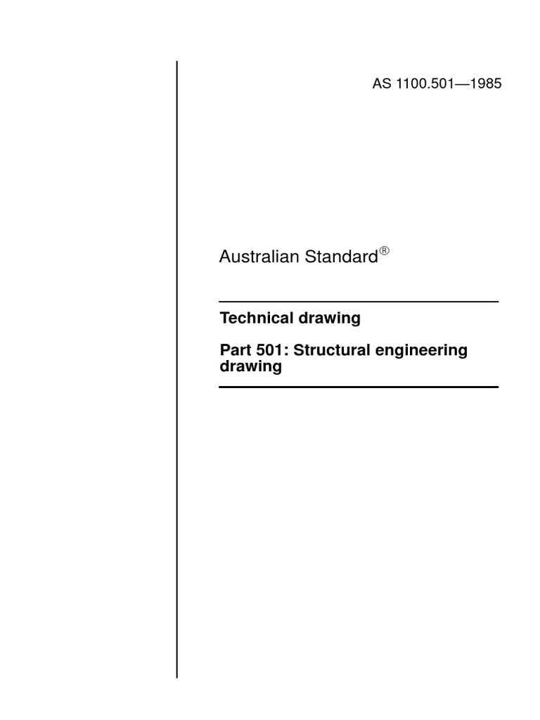 AS 1100 Part 501 - Structural Engineering Drawing PDF | PDF