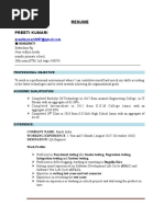 Preeti Kumari Resume