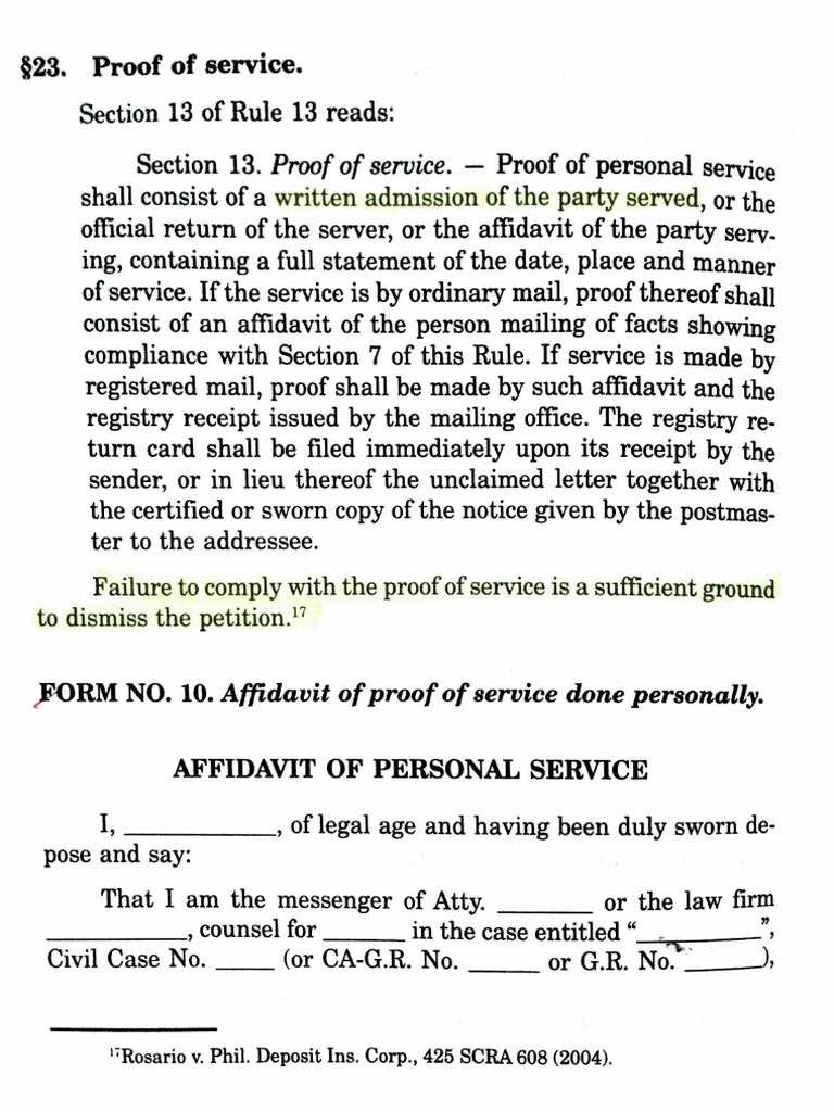 Prrof of Servcw | PDF | Service Of Process | Affidavit