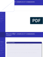 Commandes Polices LaTeX