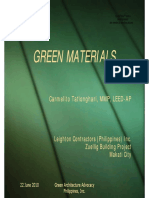 Green Materials Green Materials: Carmelito Tatlonghari, MMP, LEED-AP Carmelito Tatlonghari, MMP, LEED-AP