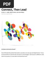 Connect, Then Lead