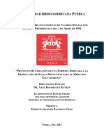 Proyecto de Creación de Una Empresa Dedicada A La Producción de Salsas Mexicanas para El Mercado Salvadoreño