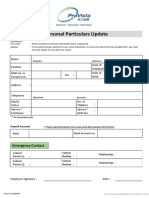 Employee Record Blank Form 2018