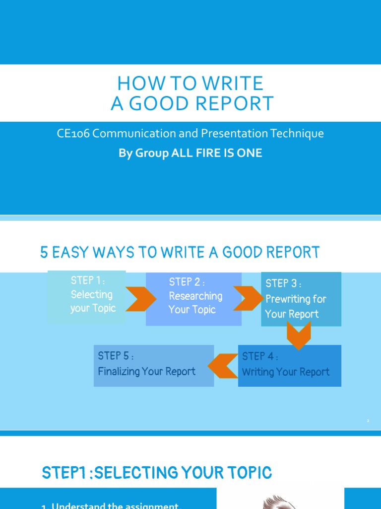 5 Steps to Writing a Technical Report | PDF | Cognitive Science ...