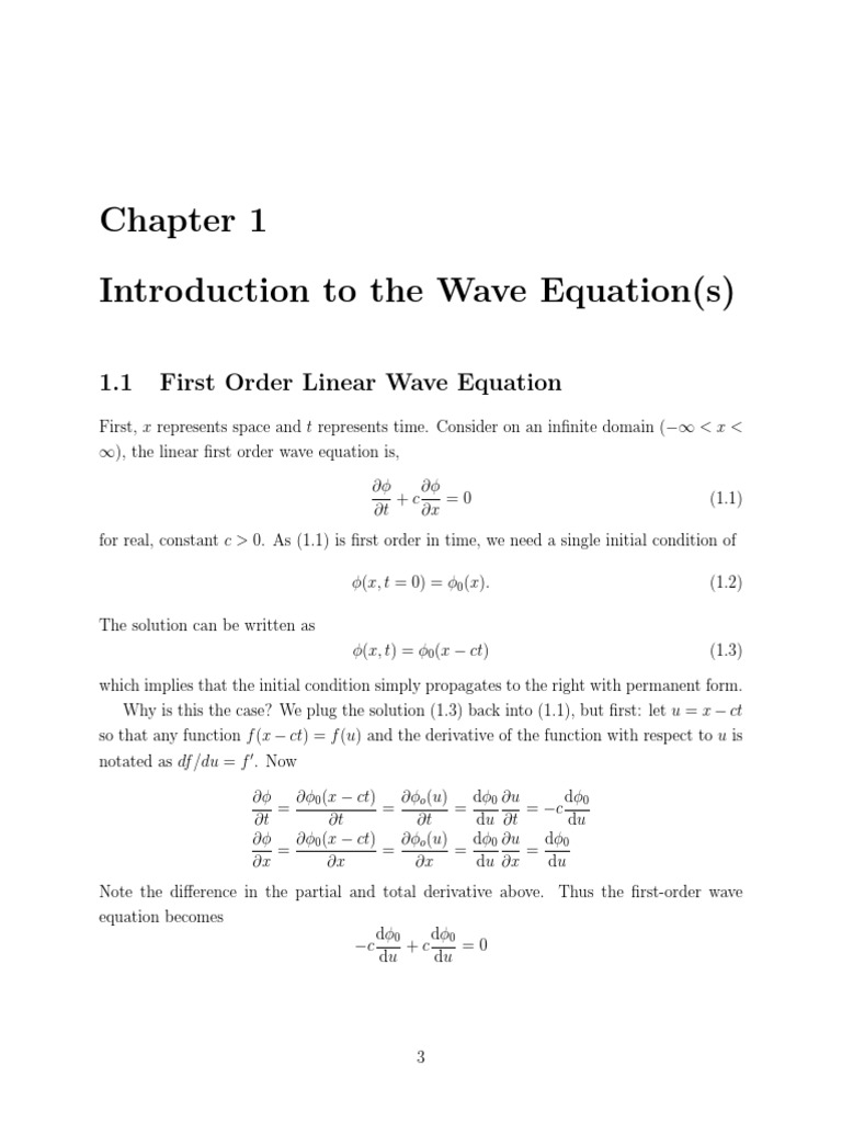 Understanding the Wave Equation Basics | PDF | Wave Equation | Wavelength