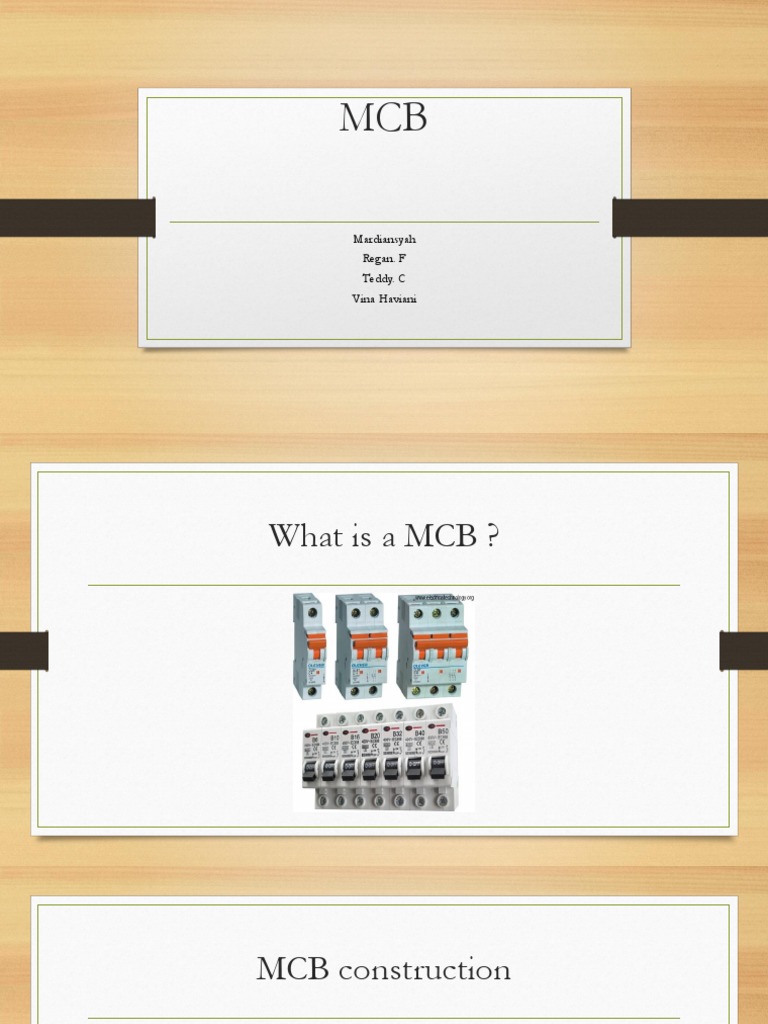 Understanding MCB: Types and Operation | PDF