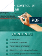 Infection Control in Dental Lab: PRESENTED TO/DR Mona Mostafa El Ramady