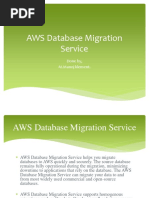 AWS Database Migration Service: Done By, M.Manoj Klement