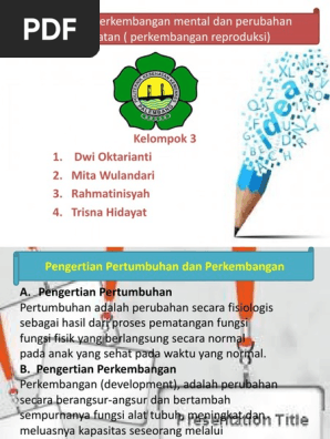 Pengertian Perubahan Mental Pada Remaja Tulisan