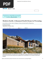 Modern Earth - A Rammed Earth House in Wyoming