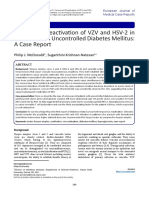 Concurrent Reactivation of VZV and HSV-2 in A Patient With Uncontrolled Diabetes Mellitus: A Case Report