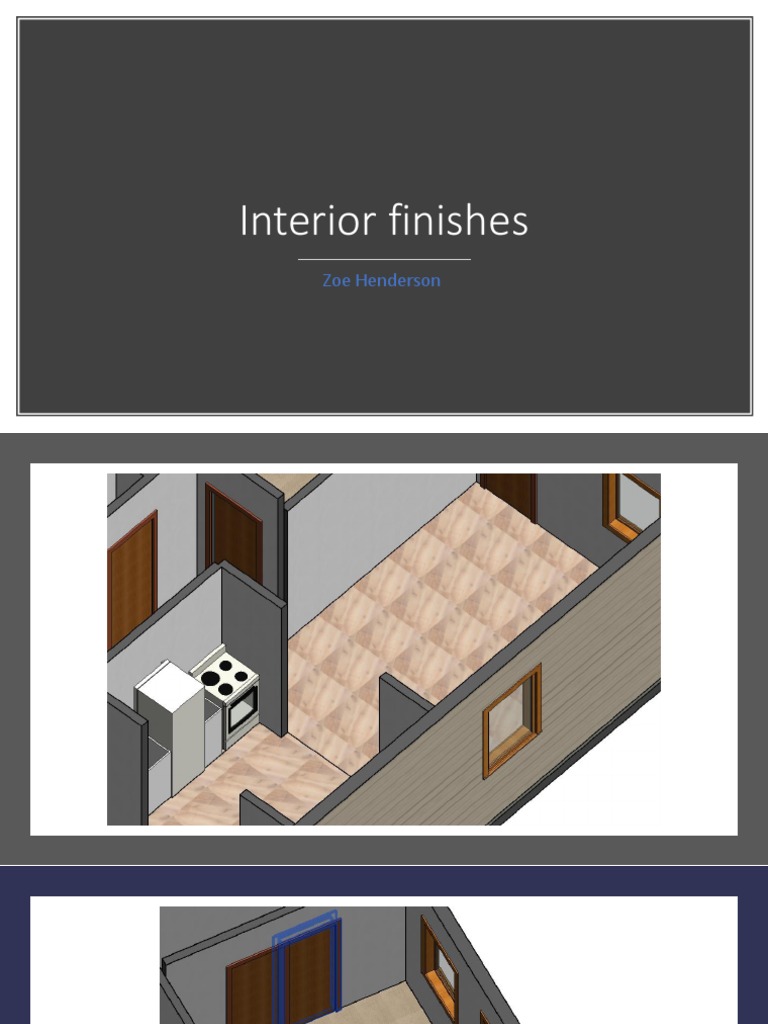 Interior Finishes Overview by Zoe Henderson | PDF