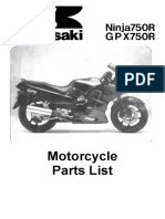 Kawasaki GPX750R Parts Manual PDF