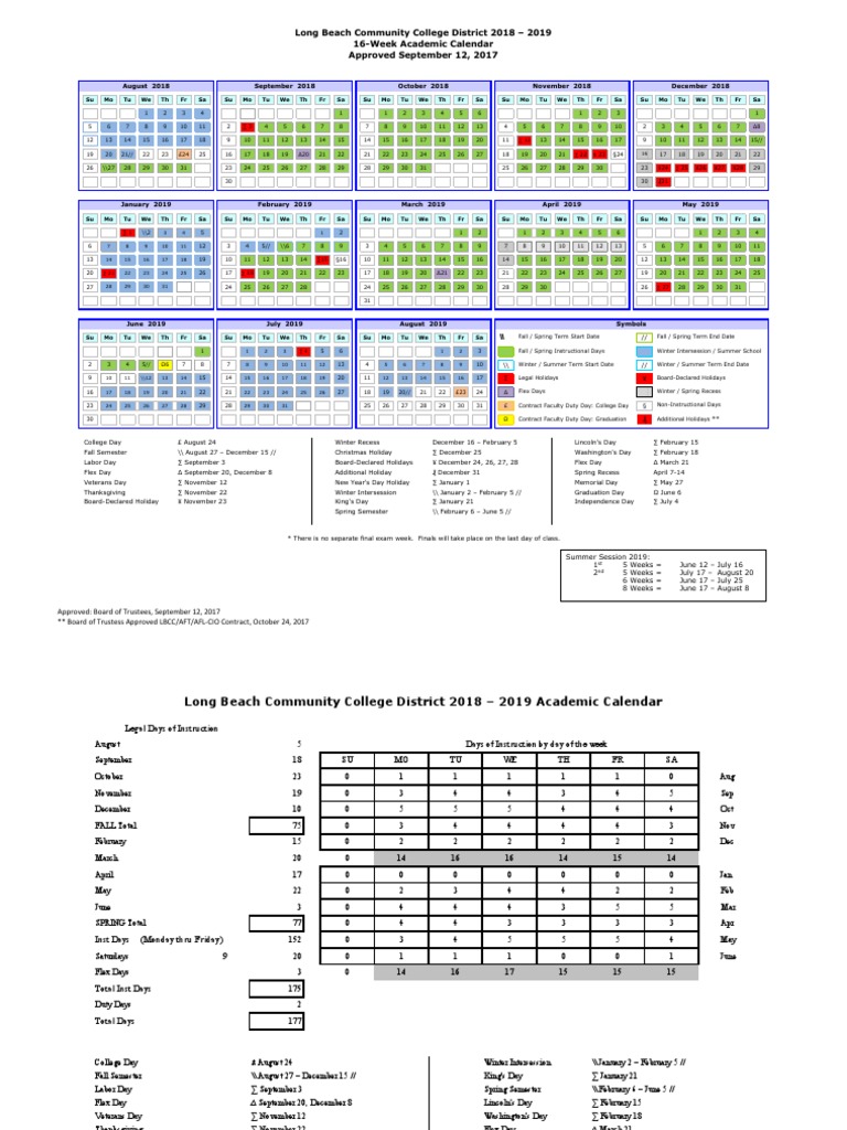 Updated 2018-2019 Academic Calendar PDF | PDF | Academic Term | Public