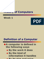 History of Computers: Week 1