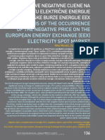 Analysis of The Occurrence of The Negative Price On The European Energy Exchange (Eex) Electricity Spot Market