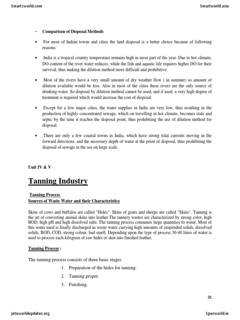 Industrial Waste Water Treatment U4 & U5 PDF Brewing Pulp (Paper)