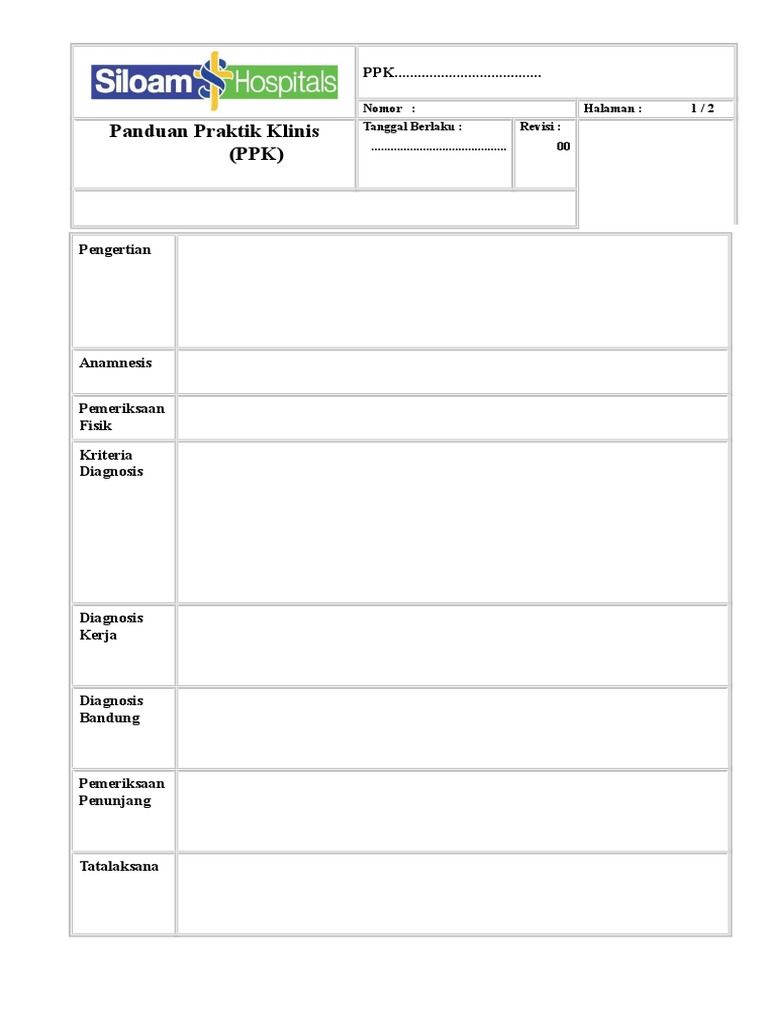 Template PPK | PDF