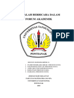 Berbicara Dalam Forum Akademik