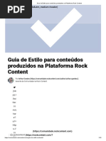 Guia de Estilo Para Conteúdos Produzidos Na Plataforma Rock Content