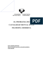 Joan Camarena - El Problema de La Causalidad Mental en La Filosofía Moderna