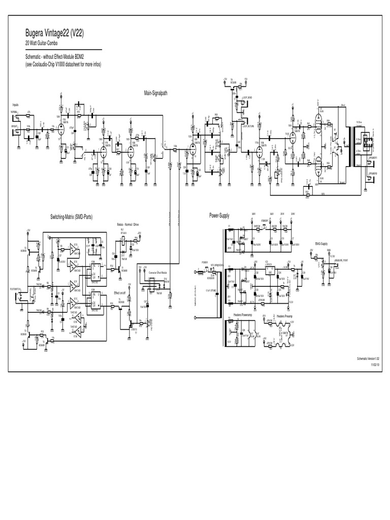 Bugera V22 Schematic PDF