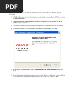 Oracle Installation Steps