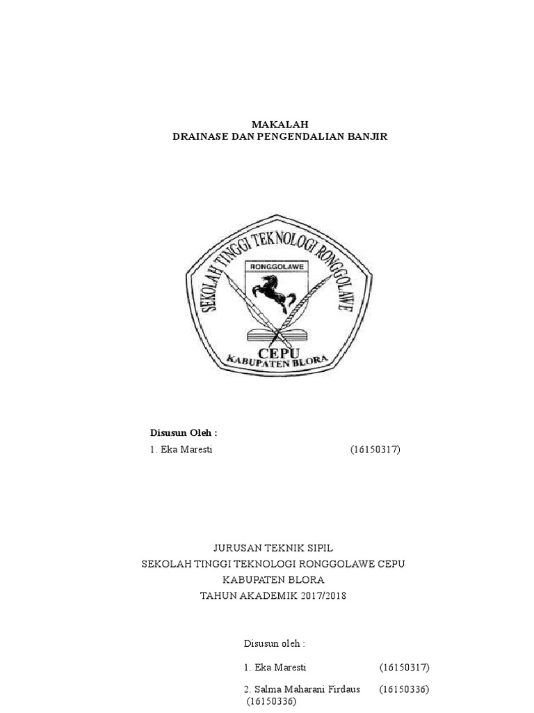 Makalah Drainase Dan Pengendalian Banjir