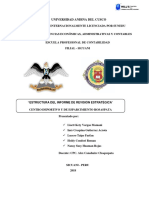 Auditoría al Centro Deportivo y de Esparcimiento Rosaspata