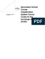 Secondary School Course Classification System:: School Codes For The Exchange of Data (SCED)