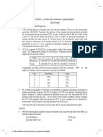 Paper - 2: Strategic Financial Management Questions Risk Analysis in Capital Budgeting