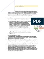 Introdução Às Vias Metabolicas