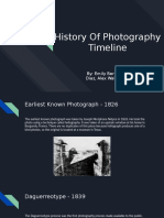 history of photography timeline