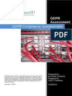 GDPR Compliance Questionnaires 2019