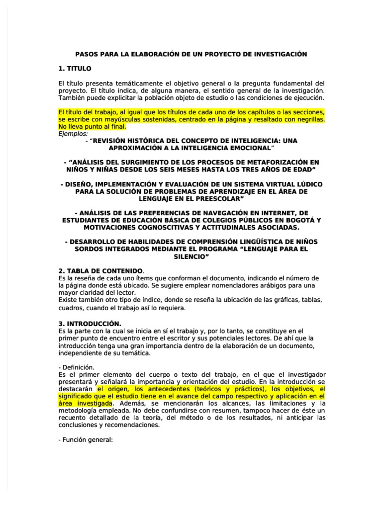 Elaboracion Proyecto de Investigacion | PDF | Teoría | Conocimiento