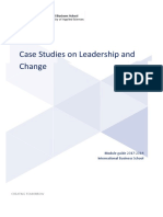 Case Studies on Leadership and Change Module Guide 2017