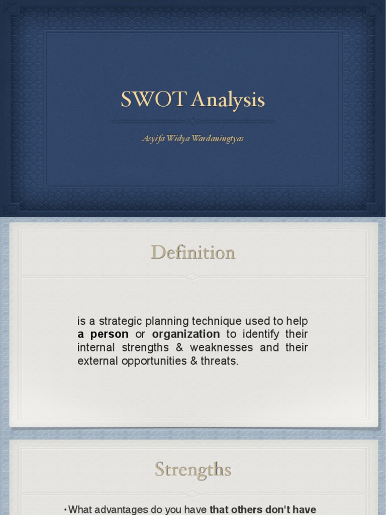 Effective SWOT Analysis Guide | PDF